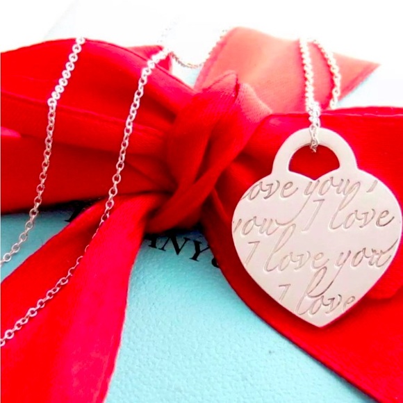 Tiffany & Co Retired&RARE Heart I Love You Med pendant...